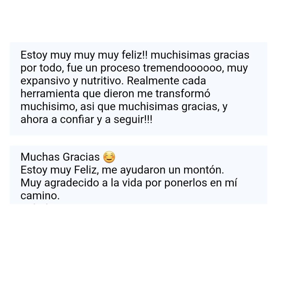Captura de testimonio de alumna de Coaching Holístico